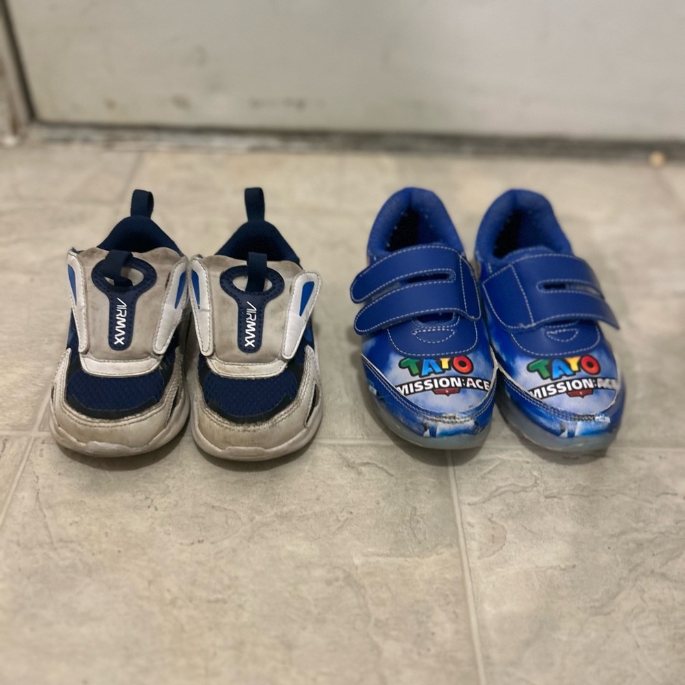 Nike and tayo bus sneakers